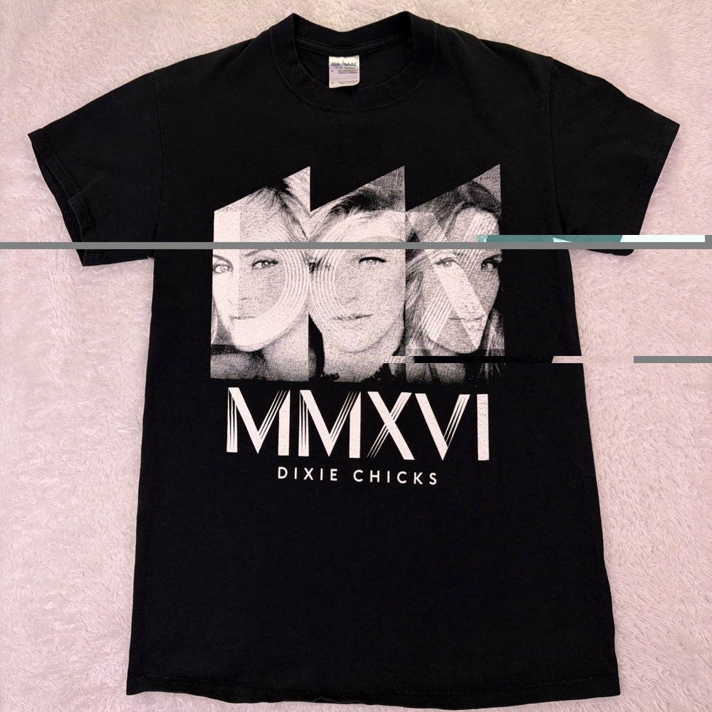 Dixie Chicks The Chicks Concert Shirt Womens Small Black 2016 Tour Tee MMXVI